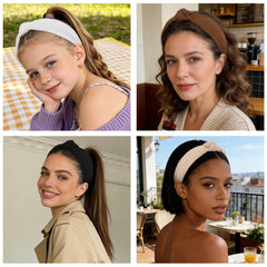 YISSION model wearing headband with casual outfit demonstrating effortless style
