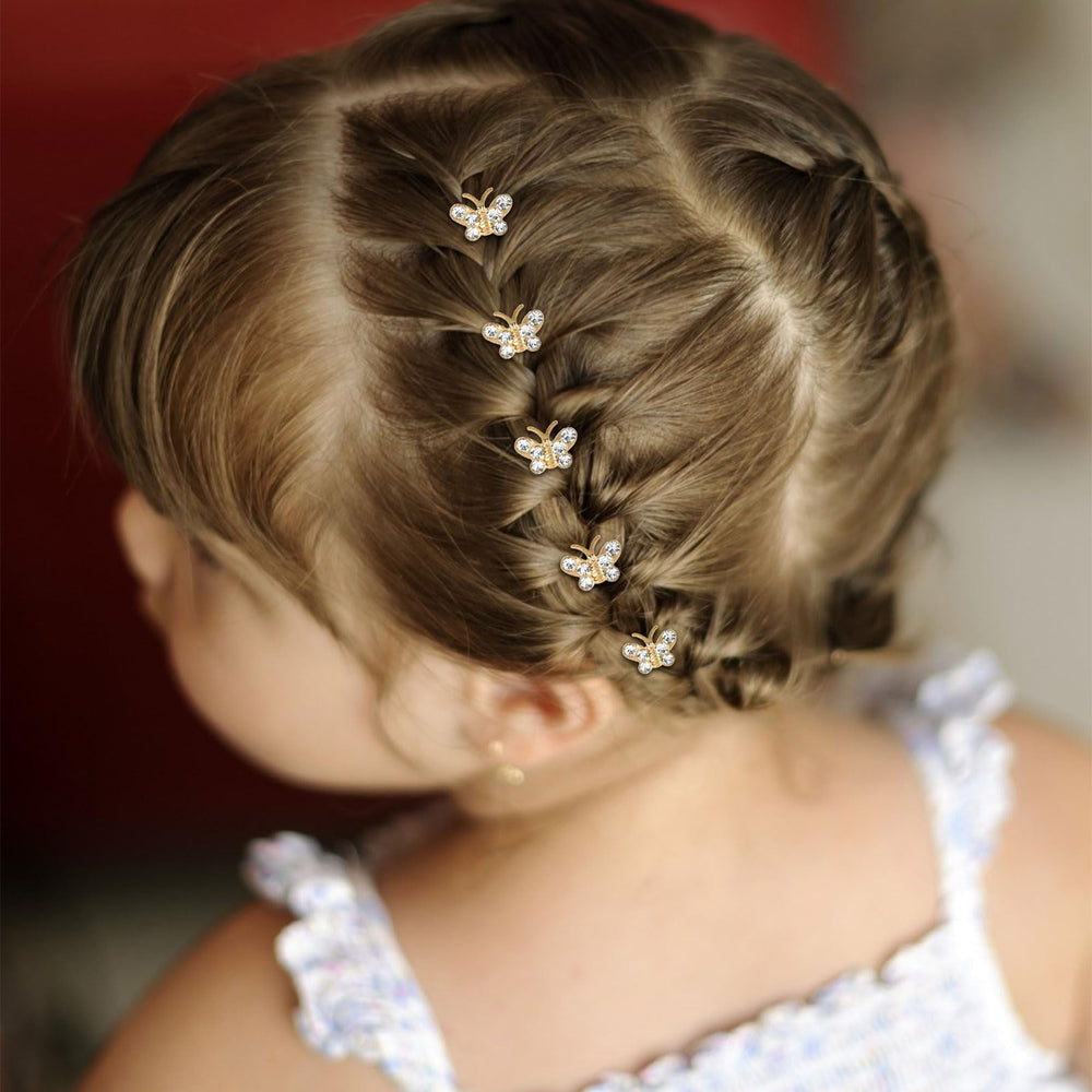 YISSION side profile on model showing low-profile butterfly clips enhancing everyday elegance