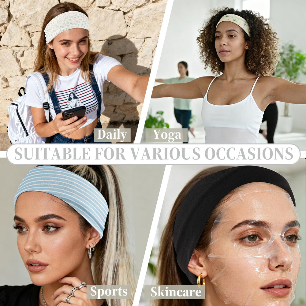Yiwafu headband used running outdoors blocking sweat and keeping hair tidy