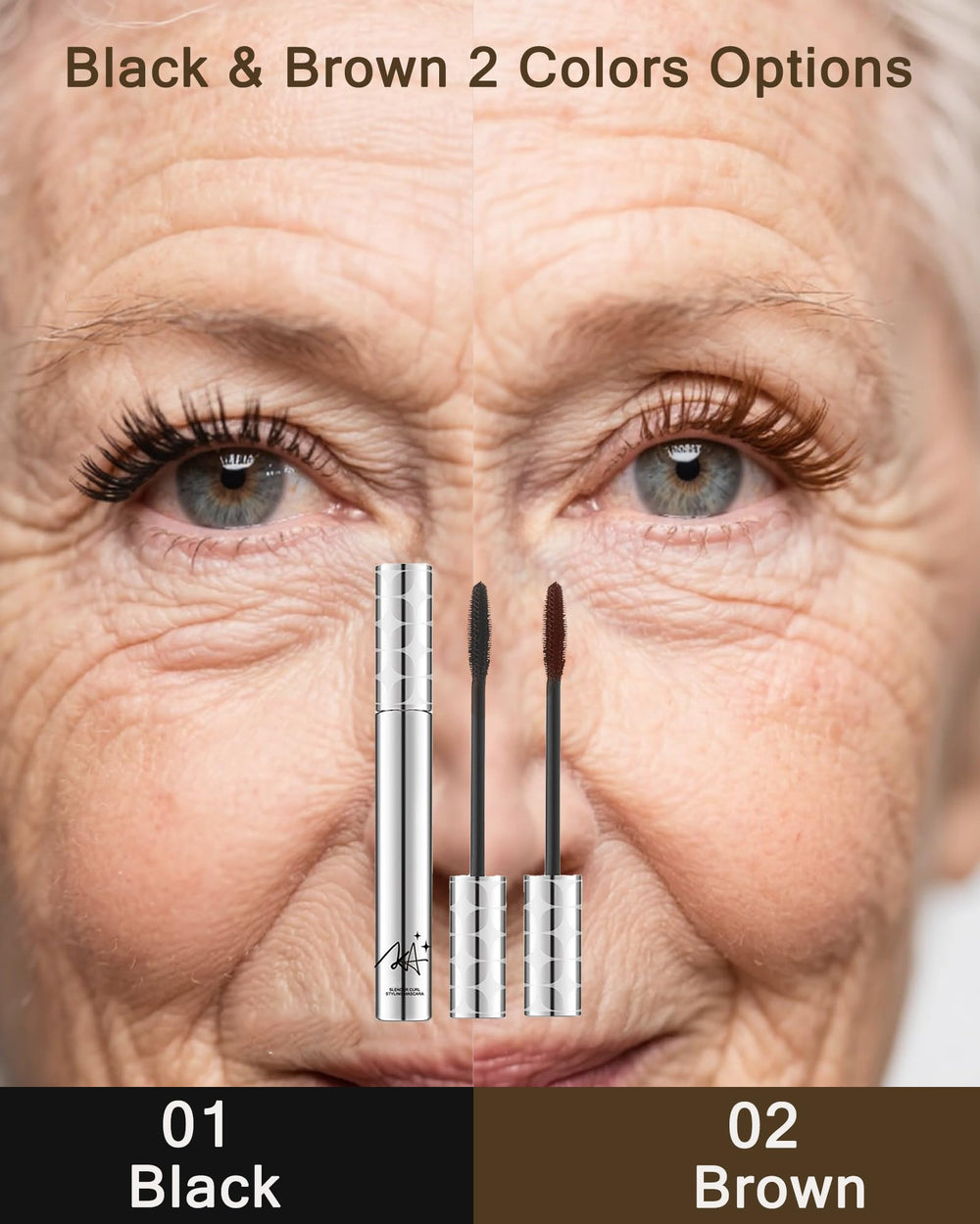 YizanYan mascara texture on wand showing smooth, non-clumping formula