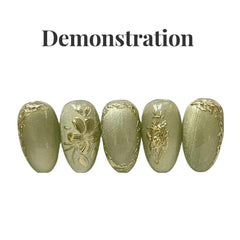 YJMyujimi gel holding rhinestones in place to show strong adhesion and secure embellishments