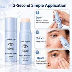 YJW used during morning routine portraying refreshed under-eye appearance quickly