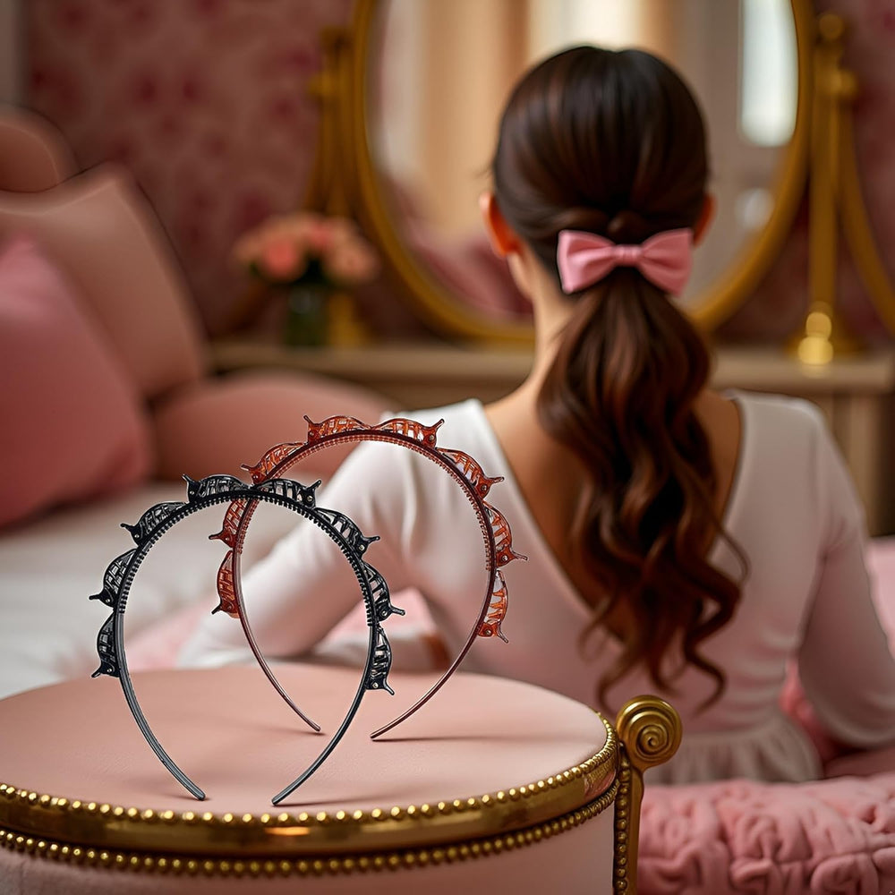 YLiiii worn by model forming natural bangs with ease