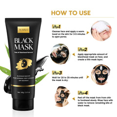 YLNALO mask applied to nose area showing targeted pore treatment benefit