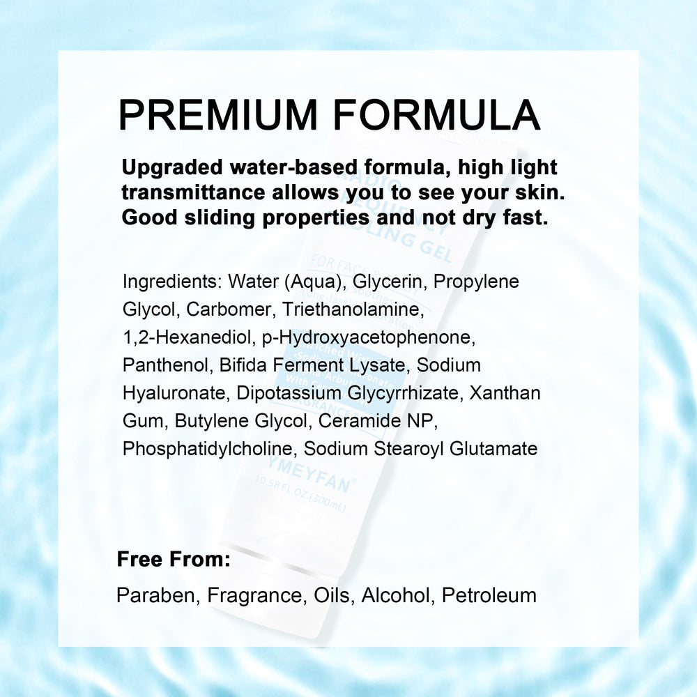 YMEYFAN gel size comparison in hand illustrating travel-friendly volume