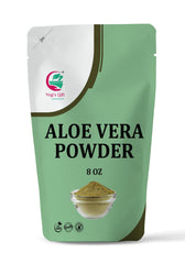 YOGI’S GIFT front packaging showing 8 oz aloe powder and clear labeling for confidence