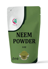 YOGI’S GIFT neem powder front packaging showing product size and purity benefits
