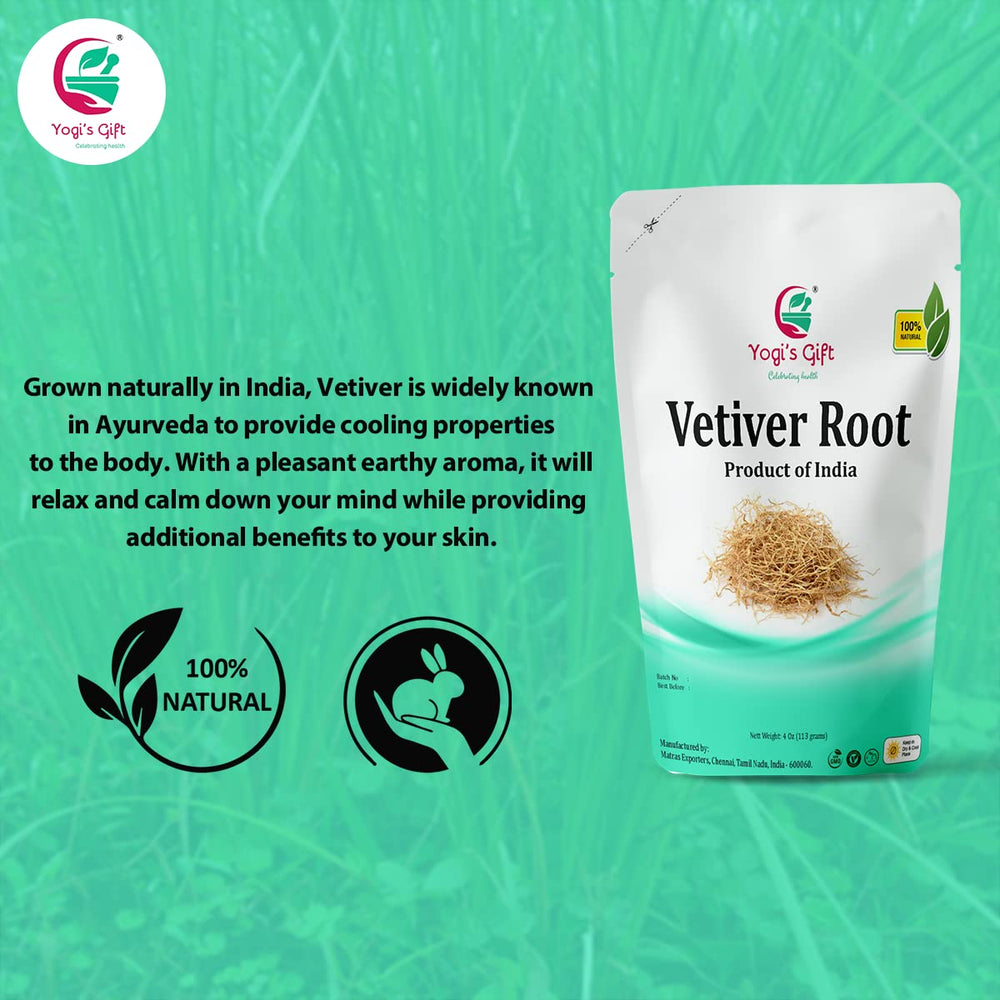 YOGI’S GIFT vetiver roots arranged in potpourri bowl adding lasting natural fragrance