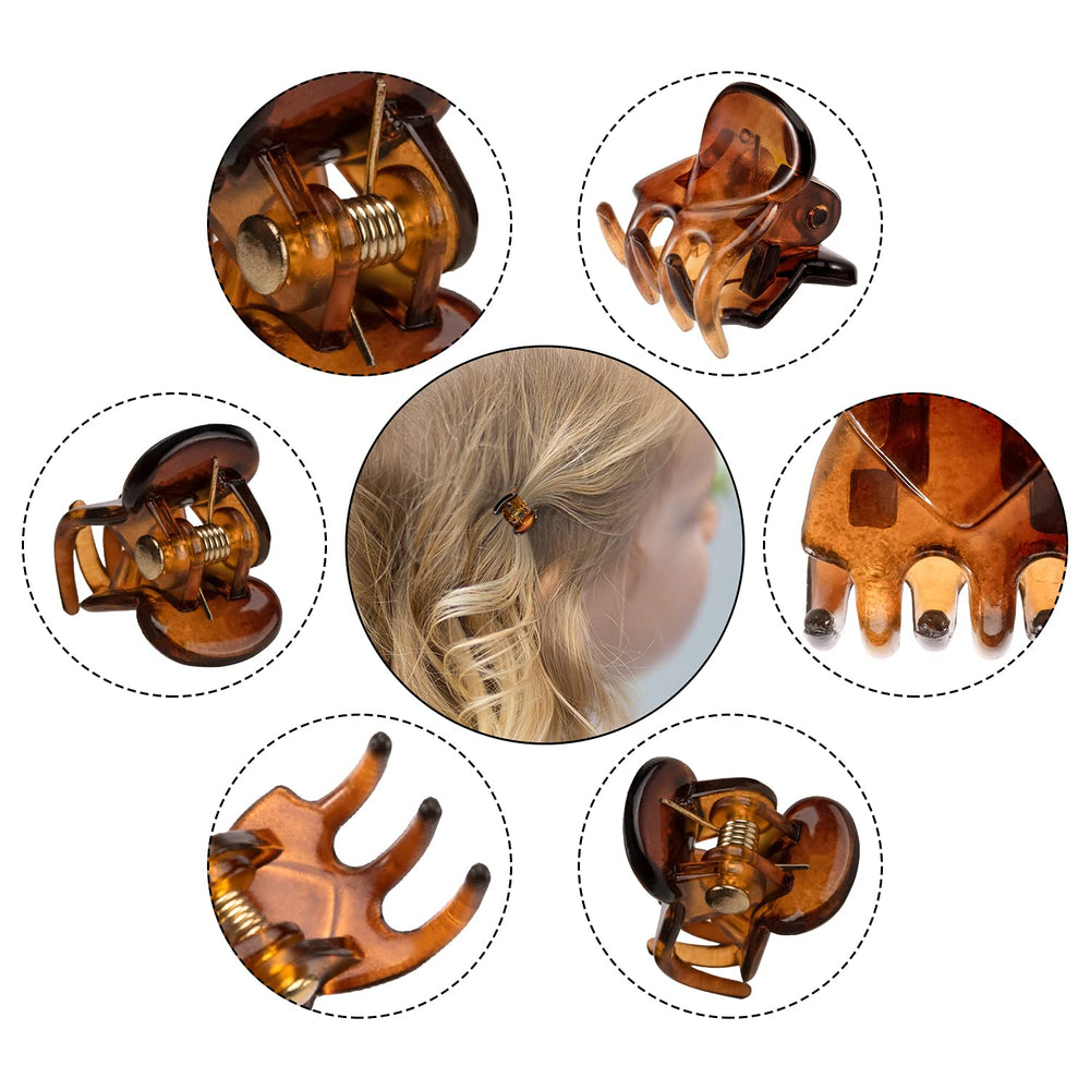 YOHAMA clips securing a small bun demonstrating practical styling benefit