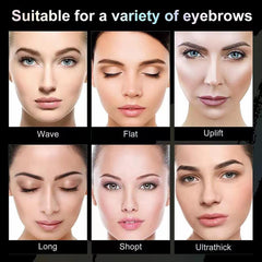 YOIHOJET before and after brows comparison demonstrating fuller natural look
