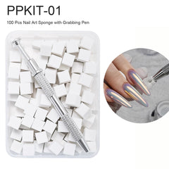 YOKE FELLOW grabbing pen holding sponge for precise placement and mess reduction