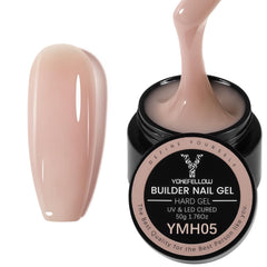 YOKE FELLOW jar front showing light apricot nude shade and large 50g capacity benefit