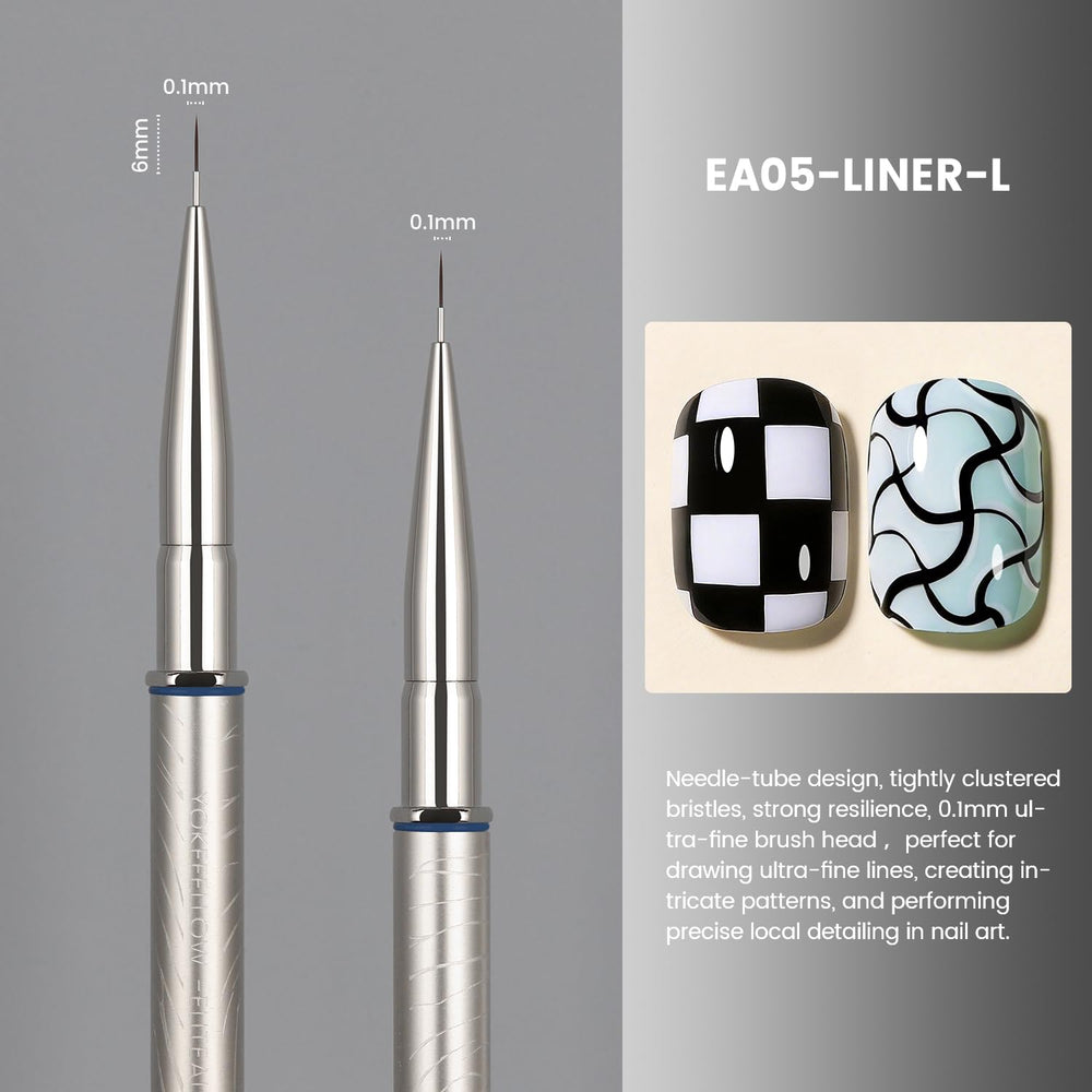 YOKE FELLOW close-up of needle-tube tip showing ultra-fine 0.1mm precision
