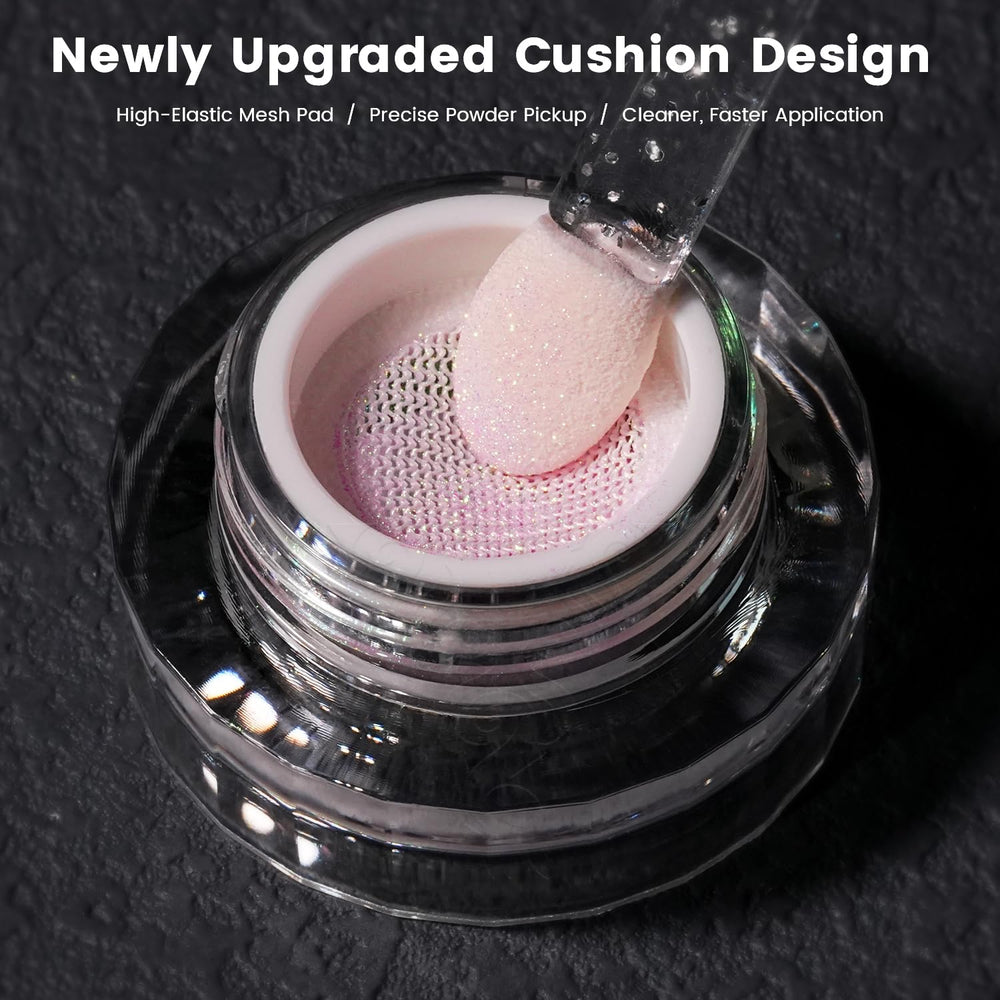 YOKE FELLOW ultra-fine powder texture close-up illustrating smooth blendability