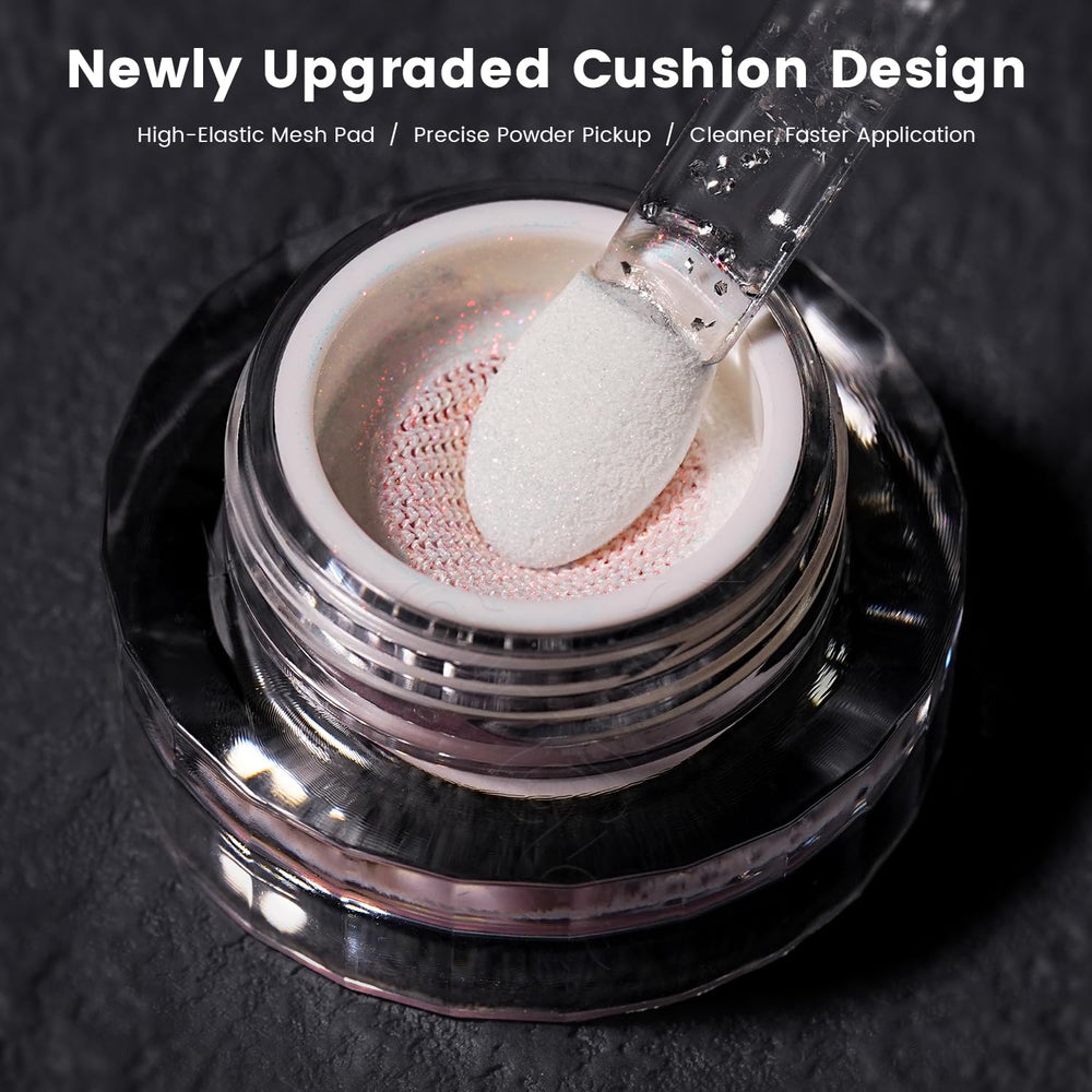 YOKE FELLOW ultra-fine powder texture closeup for smooth reflective finish