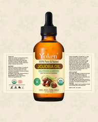 Yoken jojoba oil displayed in bathroom setting highlighting daily routine convenience benefit