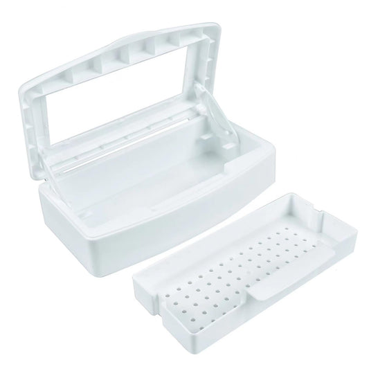YoleShy front view showing white plastic cleaning box with visible window for convenience