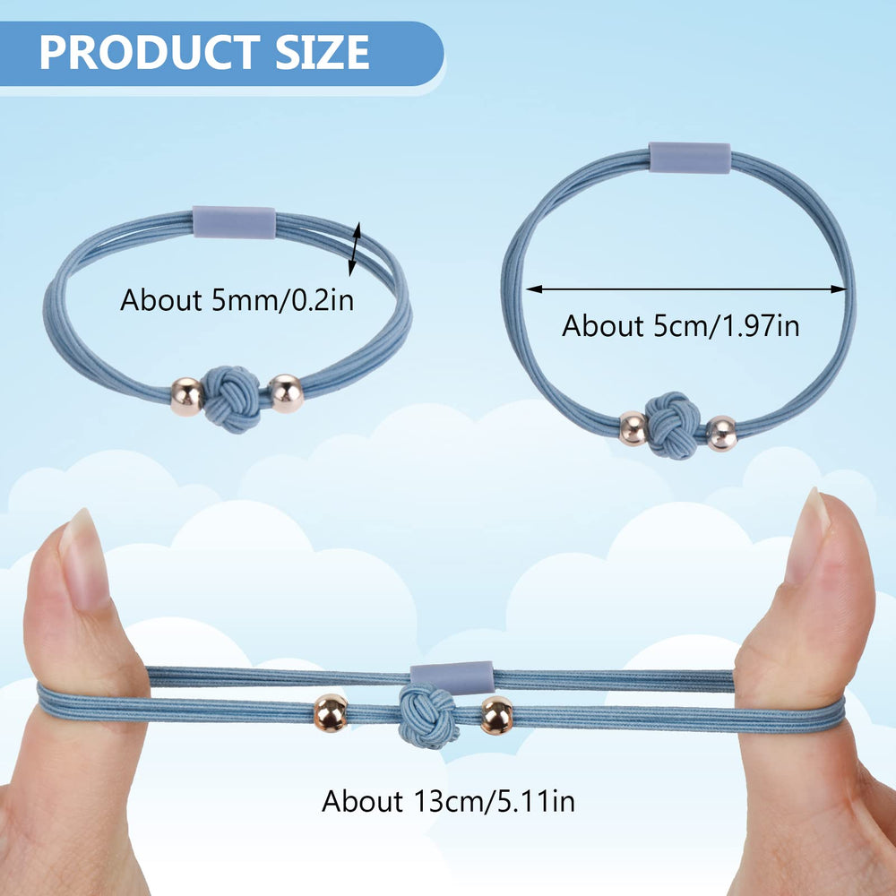 Yolev holding ponytail in use showing strong grip without creasing hair