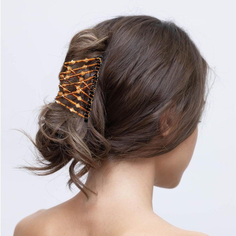 YOLLVKOT creating a tidy low bun for elegant event-ready look