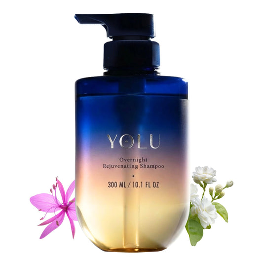YOLU front packaging bottle showing brand and elegant design for calm ritual