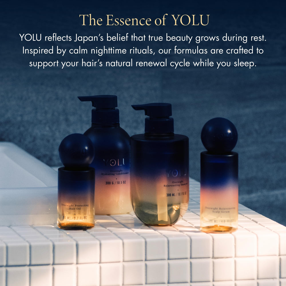 YOLU lifestyle in bedroom conveying relaxation and restorative benefit