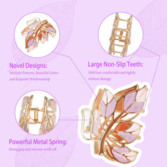 Yonchic clips securing a half-up hairstyle offering non-slip grip and tidy everyday style