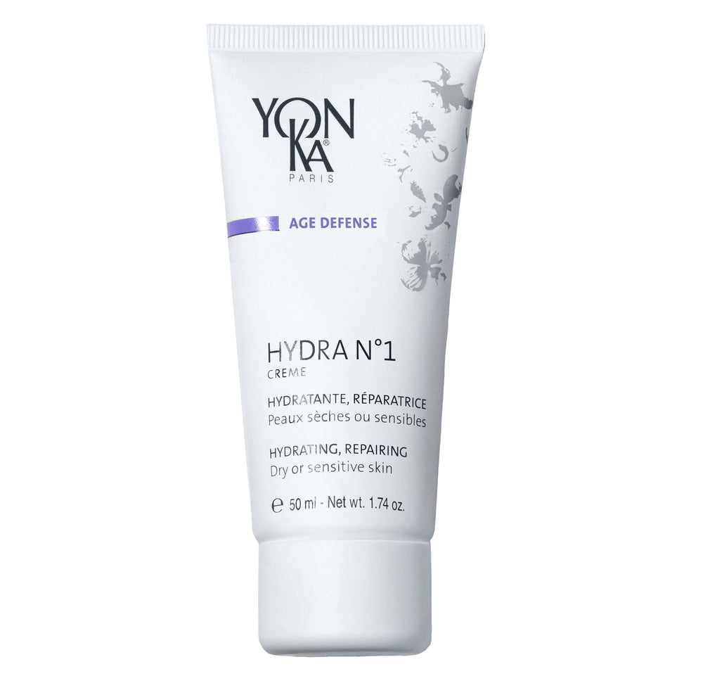 Yonka jar front view showing brand and hydrating cream benefits