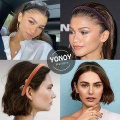 YONOY hand holding headband to show scale and flexible, durable construction