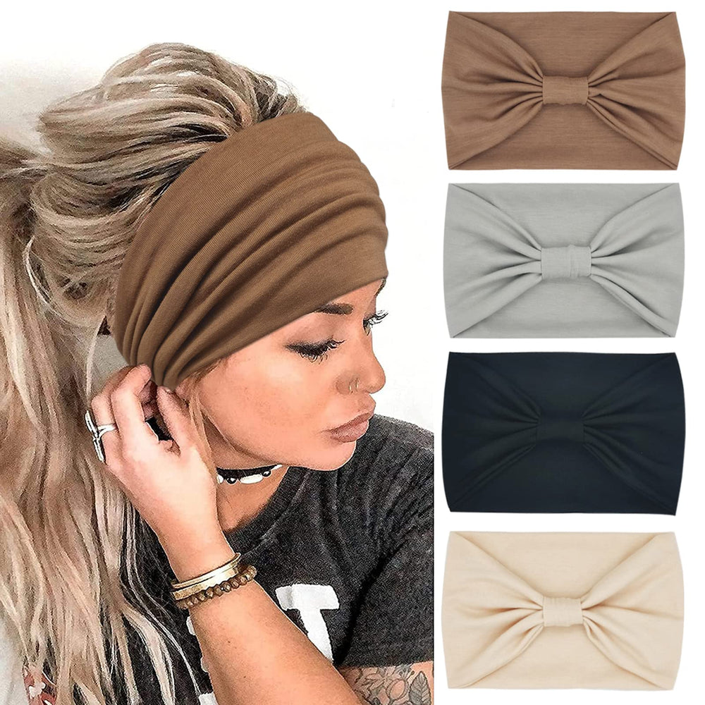 YONUF front pack view showing four headbands and easy outfit matching