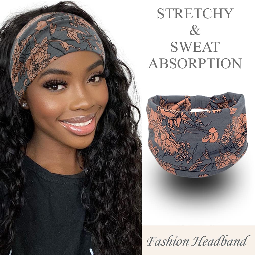 YONUF headband worn during yoga demonstrating secure, non-slip fit