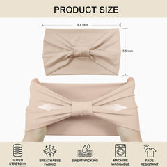 YONUF headband worn during yoga demonstrating secure non-slip performance