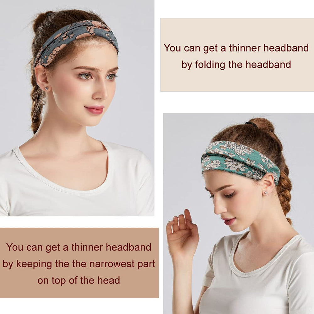 YONUF headband styled with casual outfit illustrating fashion and practical hair control