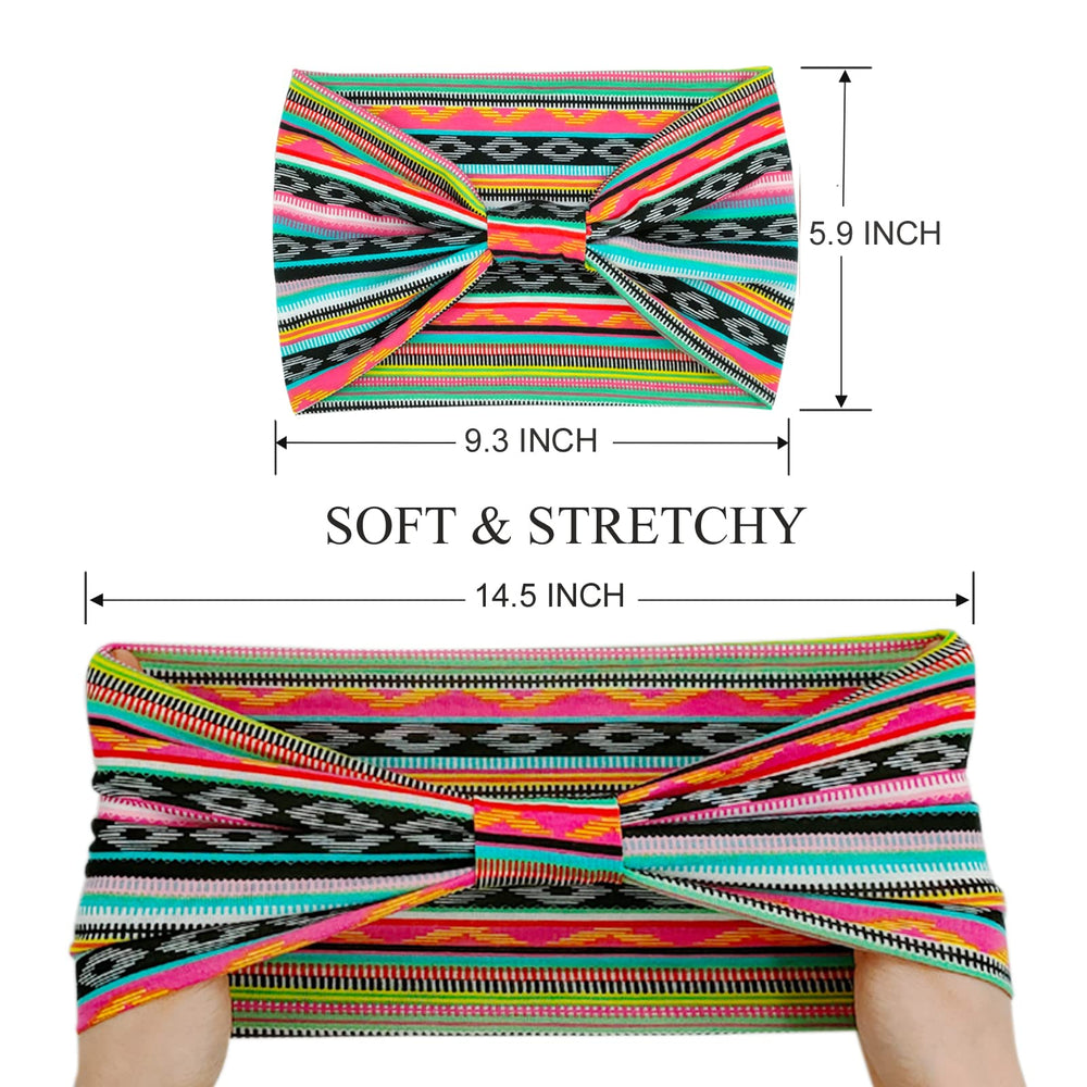 YONUF headband held in hand showing true size and one-size-fits-most fit