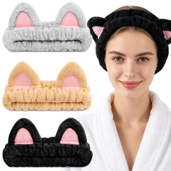 YOOVR front view of three cat-ear headbands, playful and practical