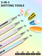 YOOVR magnetic nail stands holding press-on tips for steady hands-free painting