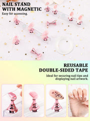 YOOVR angled metal tweezers placing a gem for secure embellishment placement
