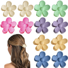 YosaiHom front packaging showing 12 colorful mini flower clips and secure set