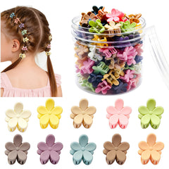YosaiHom front packaging showing 100 colorful mini flower clips for easy selection