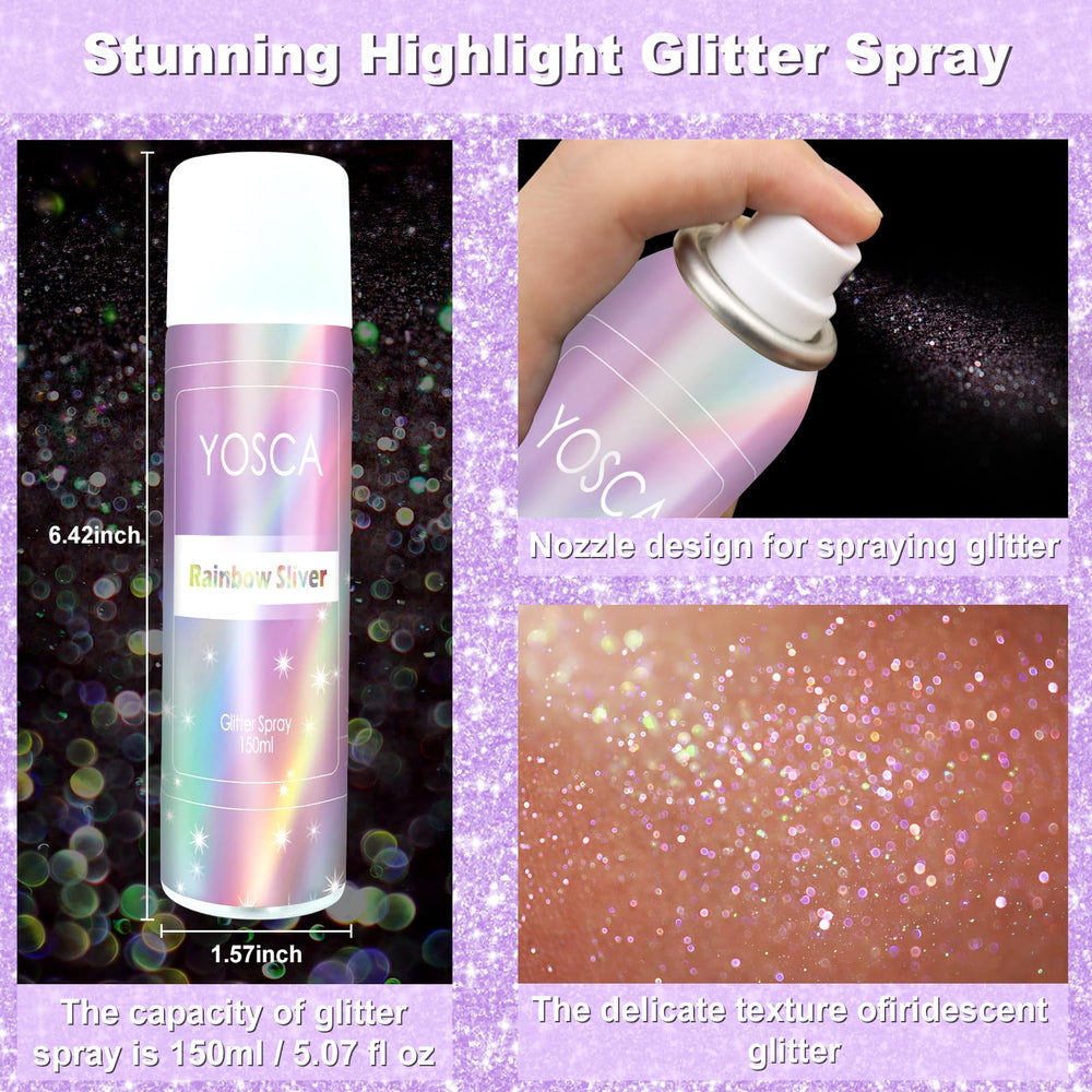 Yosca body spray on shoulders showing subtle, long-lasting glow
