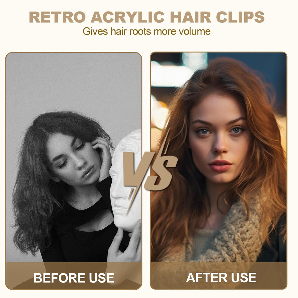 YOSMAKIY clips applied to curly hair demonstrating natural root lift