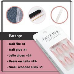 YOSOMMK installed manicure on hands showcasing elegant almond shape durability