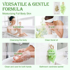 YOTEBLE grape soap in hand to show size and easy everyday use