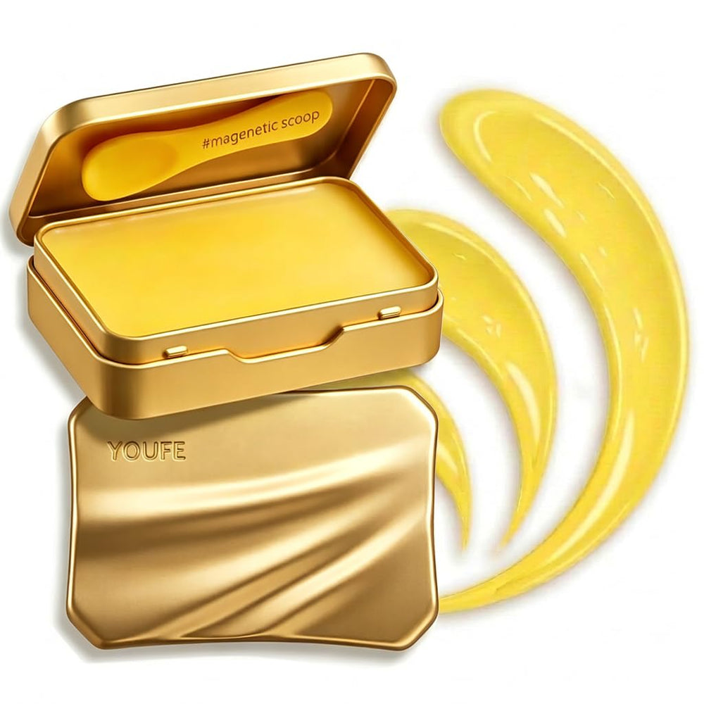 YOUFE front tin showing compact travel-friendly design and benefits