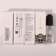 YOUNG VISION label and ingredients close-up highlights cosmetic-grade formulation