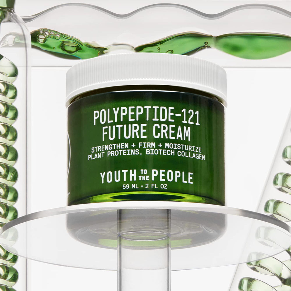 Youth To The People open jar texture displaying creamy, non-greasy finish