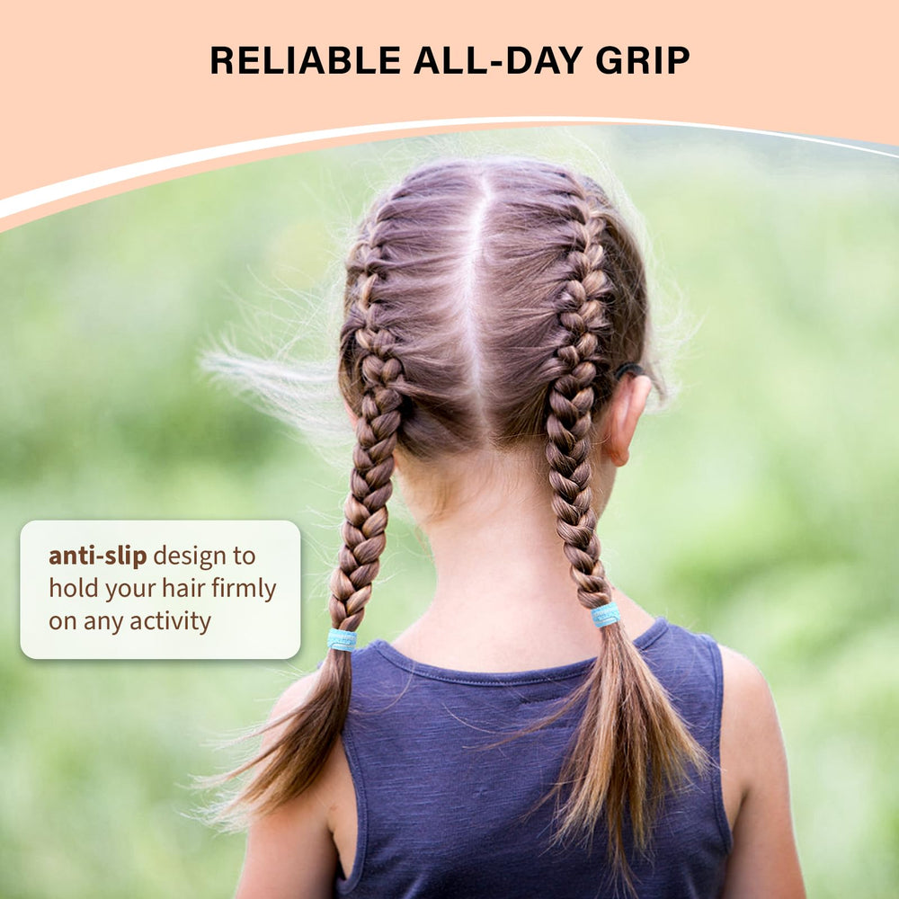 YOUXUAN toddler ponytail held securely with a small gentle band