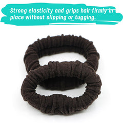 YOUXUAN scrunchie beside a coin showing 5 cm diameter for scale and versatile fit