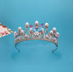 YOVECATHOU tiara worn by bride showing refined wedding accessory effect