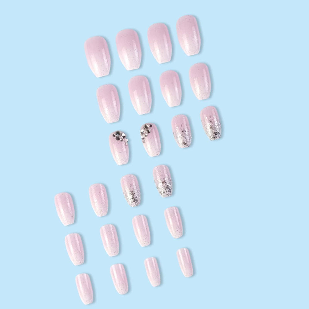 YoYoee side profile of coffin shape nails, precise silhouette