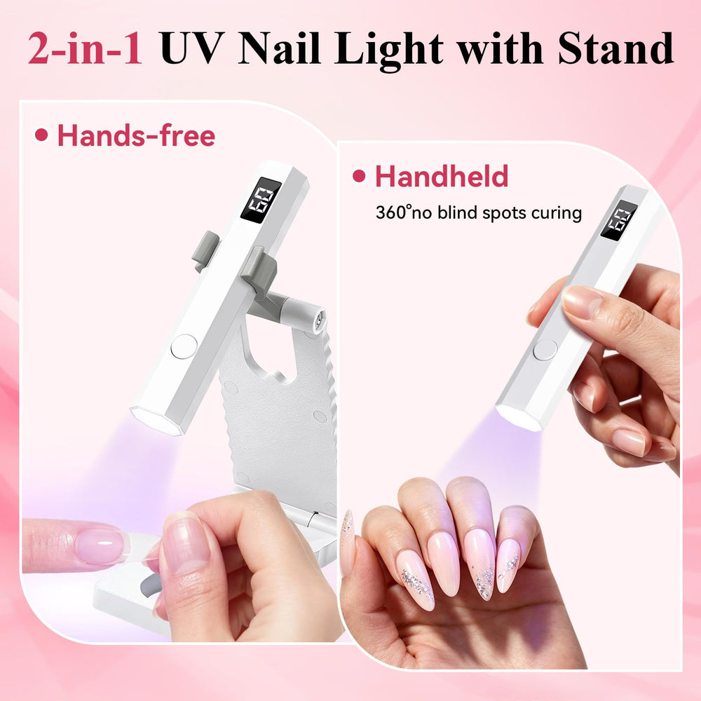 YSC lamp on foldable stand used as phone holder for multitasking convenience
